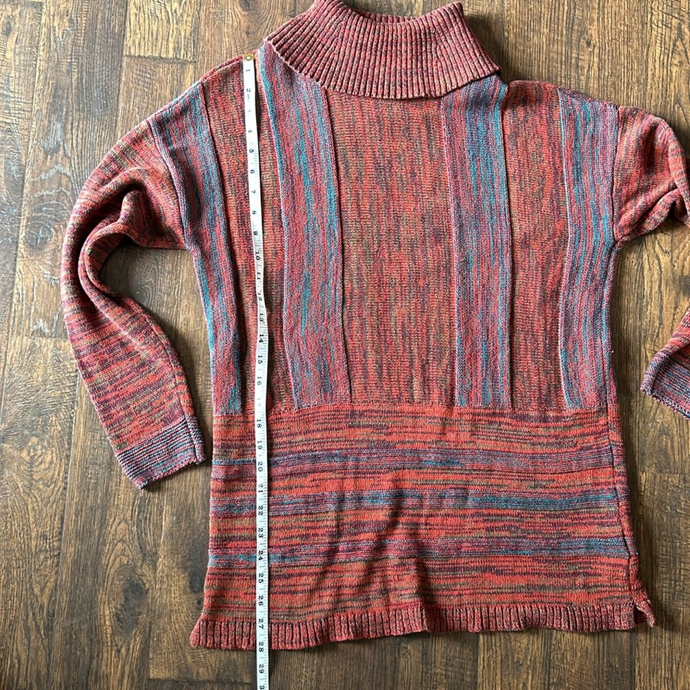 Soft Surroundings Multi Color Turtleneck Sweater - image 8